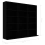 CD-Regal aus schwarzem Sperrholz 102x23x89,5 cm von vidaXL, CD- und DVD-Speicher - Ref: Foro24-801788, Preis: 73,21 €, Rabatt: %