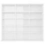 Estantería CD madera contrachapada blanco brillo 102x23x89,5 cm de vidaXL, Almacenamiento para CD y DVD - Ref: Foro24-801793,...
