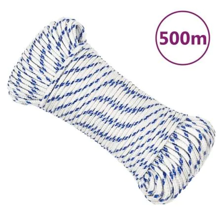 Weißes Polypropylen-Bootsseil 3 mm 500 m von vidaXL, Seile und Metallschnüre - Ref: Foro24-152273, Preis: 32,11 €, Rabatt: %