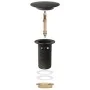 Push drain with overflow function gray 6.4x6.4x9.1cm by vidaXL, Faucets - Ref: Foro24-149058, Price: 13,35 €, Discount: %