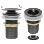 Push drain without overflow function, gray, 6.4x6.4x9.1cm by vidaXL, Faucets - Ref: Foro24-149063, Price: 14,52 €, Discount: %
