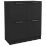 Aparadores 2 uds madera contrachapada negro 60x30x70 cm de vidaXL, Aparadores - Ref: Foro24-3115805, Precio: 123,57 €, Descue...