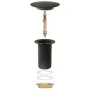 Push drain without overflow function, gray, 6.4x6.4x9.1cm by vidaXL, Faucets - Ref: Foro24-149063, Price: 14,52 €, Discount: %