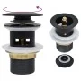 Schwarz Überlauf-Funktion Push-Abfluss 6,4x6,4x9,1 cm von vidaXL, Wasserhähne - Ref: Foro24-149056, Preis: 12,12 €, Rabatt: %