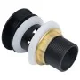 Desagüe de empuje función desbordamiento negro 6,4x6,4x9,1 cm de vidaXL, Grifos - Ref: Foro24-149056, Precio: 12,12 €, Descue...