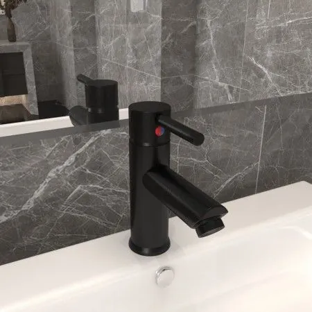 Grifo para lavabo de baño acabado negro 130x176 mm de vidaXL, Grifos - Ref: Foro24-149066, Precio: 37,40 €, Descuento: %