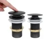 Ablaufschub ohne Überlauffunktion schwarz 6,4x6,4x9,1 cm von vidaXL, Wasserhähne - Ref: Foro24-149061, Preis: 15,54 €, Rabatt: %
