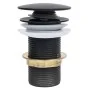 Ablaufschub ohne Überlauffunktion schwarz 6,4x6,4x9,1 cm von vidaXL, Wasserhähne - Ref: Foro24-149061, Preis: 15,54 €, Rabatt: %