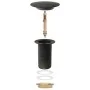 Push drain without overflow function black 6.4x6.4x9.1 cm by vidaXL, Faucets - Ref: Foro24-149061, Price: 15,54 €, Discount: %