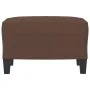 Reposapiés de cuero sintético marrón 60x50x41 cm de vidaXL, Otomanas - Ref: Foro24-349337, Precio: 53,63 €, Descuento: %