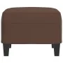 Reposapiés de cuero sintético marrón 60x50x41 cm de vidaXL, Otomanas - Ref: Foro24-349337, Precio: 53,63 €, Descuento: %