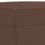 Reposapiés de cuero sintético marrón 60x50x41 cm de vidaXL, Otomanas - Ref: Foro24-349337, Precio: 53,63 €, Descuento: %