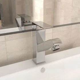 Grifo para lavabo con función extraíble cromado 157x172 mm de vidaXL, Grifos - Ref: Foro24-149075, Precio: 39,20 €, Descuento: %