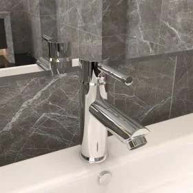 Grifo para lavabo de baño acabado cromado 130x176 mm de vidaXL, Grifos - Ref: Foro24-149065, Precio: 34,21 €, Descuento: %