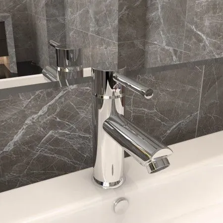 Grifo para lavabo de baño acabado cromado 130x176 mm de vidaXL, Grifos - Ref: Foro24-149065, Precio: 34,21 €, Descuento: %