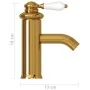 Grifo para lavabo de baño dorado 130x180 mm de vidaXL, Grifos - Ref: Foro24-149072, Precio: 37,93 €, Descuento: %