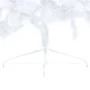 Medio árbol de Navidad con luces y bolas blanco 180 cm de vidaXL, Arboles de navidad - Ref: Foro24-3077656, Precio: 58,18 €, ...