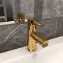 Grifo para lavabo de baño acabado dorado 130x176 mm de vidaXL, Grifos - Ref: Foro24-149067, Precio: 30,38 €, Descuento: %