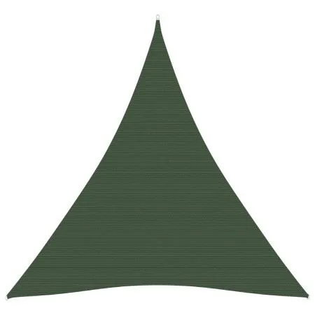 Toldo de vela HDPE verde oscuro 160 g/m² 4x5x5 m de vidaXL, Sombrillas - Ref: Foro24-311481, Precio: 38,84 €, Descuento: %