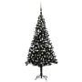 Árbol de Navidad preiluminado con luces y bolas negro 240 cm de vidaXL, Arboles de navidad - Ref: Foro24-3077678, Precio: 126...