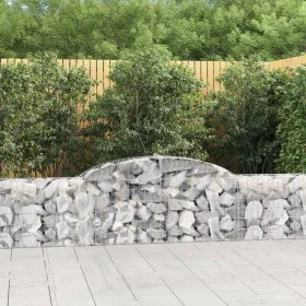 Cestas de gaviones 15 uds forma de arco hierro 300x30x60/80 cm de vidaXL, Maceteros y jardineras - Ref: Foro24-3146497, Preci...