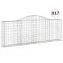 Cestas de gaviones 17 uds forma arco hierro 300x30x100/120 cm de vidaXL, Maceteros y jardineras - Ref: Foro24-3146534, Precio...