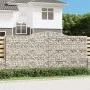 Cestas de gaviones 4 uds forma de arco hierro 400x50x180/200 cm de vidaXL, Maceteros y jardineras - Ref: Foro24-3147050, Prec...