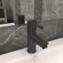 Grifo para lavabo de baño acabado gris 130x176 mm de vidaXL, Grifos - Ref: Foro24-149068, Precio: 28,70 €, Descuento: %