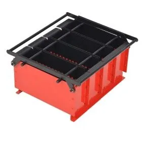 Briquetadora de papel acero negro y rojo 38x31x18 cm de vidaXL, Herramientas para chimeneas - Ref: Foro24-142922, Precio: 81,...