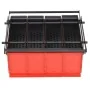 Briquetadora de papel acero negro y rojo 38x31x18 cm de vidaXL, Herramientas para chimeneas - Ref: Foro24-142922, Precio: 81,...