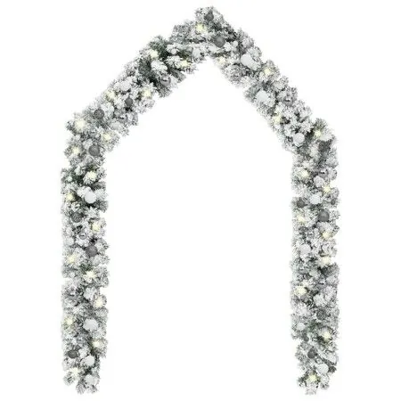 Guirnalda de Navidad con LEDs y juego de bolas PVC verde 10 m de vidaXL, Luces de Navidad - Ref: Foro24-3077920, Precio: 73,8...