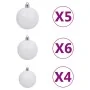 Guirnalda de Navidad con LEDs y juego de bolas PVC verde 10 m de vidaXL, Luces de Navidad - Ref: Foro24-3077920, Precio: 73,8...