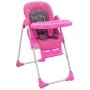 Trona de bebé rosa y gris de vidaXL, Sillas y tronas para niños - Ref: Foro24-10186, Precio: 105,57 €, Descuento: %