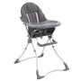 Trona de bebé gris y blanco de vidaXL, Sillas y tronas para niños - Ref: Foro24-10185, Precio: 65,53 €, Descuento: %