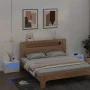 Nightstands with LED 2 units white 60x35x40 cm by vidaXL, Nightstands - Ref: Foro24-3080734, Price: 126,19 €, Discount: %