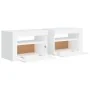 Nightstands with LED 2 units white 60x35x40 cm by vidaXL, Nightstands - Ref: Foro24-3080734, Price: 126,19 €, Discount: %