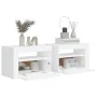 Nightstands with LED 2 units white 60x35x40 cm by vidaXL, Nightstands - Ref: Foro24-3080734, Price: 126,19 €, Discount: %