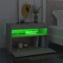LED bedside tables 2 units plywood concrete 60x35x40 cm by vidaXL, Nightstands - Ref: Foro24-3082783, Price: 68,11 €, Discoun...