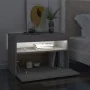 LED bedside tables 2 units plywood concrete 60x35x40 cm by vidaXL, Nightstands - Ref: Foro24-3082783, Price: 68,11 €, Discoun...