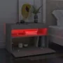 LED bedside tables 2 units plywood concrete 60x35x40 cm by vidaXL, Nightstands - Ref: Foro24-3082783, Price: 68,11 €, Discoun...
