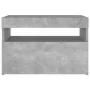 Mesitas de noche LED 2 uds contrachapada hormigón 60x35x40 cm de vidaXL, Mesitas de noche - Ref: Foro24-3082783, Precio: 68,1...
