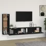 Set de muebles para TV 3 piezas madera contrachapada negro de vidaXL, Muebles TV - Ref: Foro24-3114319, Precio: 150,60 €, Des...