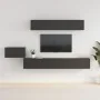 Set de muebles para TV 5 piezas madera contrachapada negro de vidaXL, Muebles TV - Ref: Foro24-3114431, Precio: 212,44 €, Des...