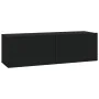 Set de muebles para TV 7 piezas madera contrachapada negro de vidaXL, Muebles TV - Ref: Foro24-3114559, Precio: 324,76 €, Des...