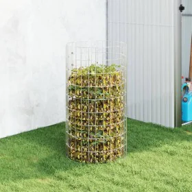 Compostador de jardín acero galvanizado Ø50x100 cm by vidaXL, Composters - Ref: Foro24-3115942, Price: 46,80 €, Discount: %