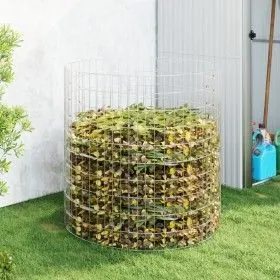 Galvanized steel garden composter Ø100x100 cm by vidaXL, Composters - Ref: Foro24-3115944, Price: 74,72 €, Discount: %
