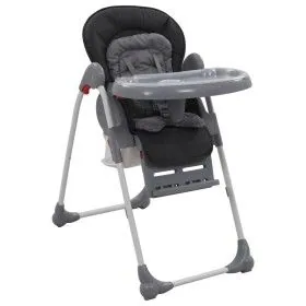 Trona de bebé gris de vidaXL, Sillas y tronas para niños - Ref: Foro24-10188, Precio: 91,51 €, Descuento: %
