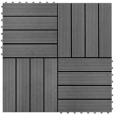 Baldosas de WPC 30x30 cm 11 unidades 1 m² gris de vidaXL, Suelos y moquetas - Ref: Foro24-40826, Precio: 57,05 €, Descuento: %