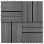 Baldosas de WPC 30x30 cm 11 unidades 1 m² gris de vidaXL, Suelos y moquetas - Ref: Foro24-40826, Precio: 57,05 €, Descuento: %