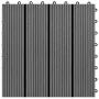 Baldosas de WPC 30x30 cm 11 unidades 1 m² gris de vidaXL, Suelos y moquetas - Ref: Foro24-40826, Precio: 57,05 €, Descuento: %